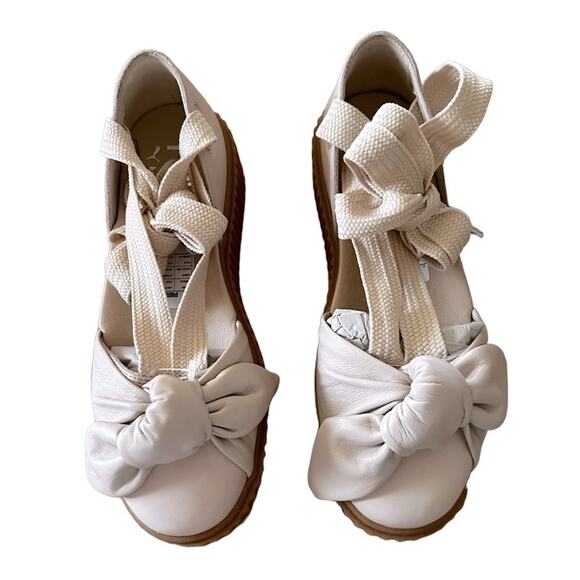 FENTY X PUMA RIHANNA BOW CREEPER OFF WHITE SIZE 8 - Picture 2 of 9